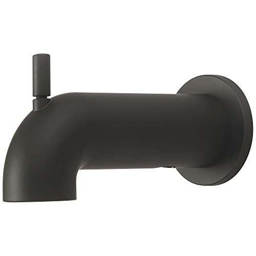 Olympia Faucets OP-640063 Extended Combo Diverter Tub Spout (Matte Black)
