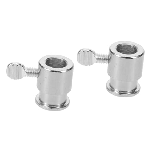 OKUMEYR 2 Pz Accessori Ricambio per rotisserie Ricambio per grill boccola del girarrosto arresti dello spiedo riutilizzabili Tappi per aste per griglia elettrica tappo dello spiedo Silver