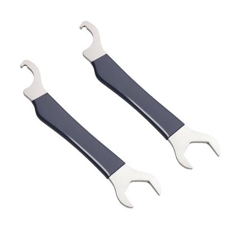 Ziyuan Beer Faucet Wrench Tool,Heavy Duty Beer Tap & Hex Nut Wrench for Draft Beer Tap, Keg Couplers, Kegerator Accessories - Fits Standard Shank Nuts & Faucet Collars - 2 Pack