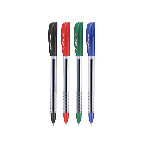 Reynolds Jiffy Ball Pen | Set of 40 | 10 Blue, 10 Black, 10 Red & 10 Green