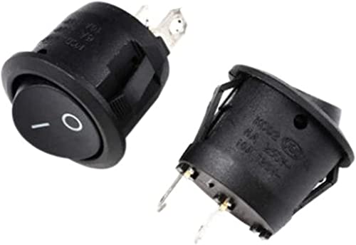 Interrupteur à bascule pour rénovation lampe et tableau de bord 5PCS Noir