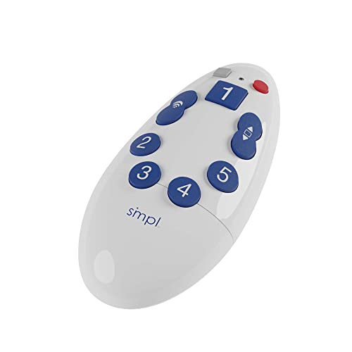 Smpl Simple Tv Remote For The Elderly - This Universal Large Button Remote Control Helps The Elderly & Visually Impaired On Virtually Any Tv | Supports Ir Tvs, Cable, Satellite & Sound Bars #TOP2