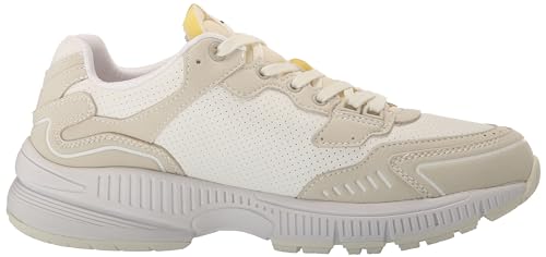 Image of Armani Exchange Men's Chunky Lace Up Logo Sneaker, Ivory /Op.White, 11