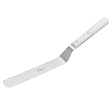 Ateco Offset Spatula with 9.75-Inch Stainless Steel Blade, Plastic Handle, Dishwasher Safe