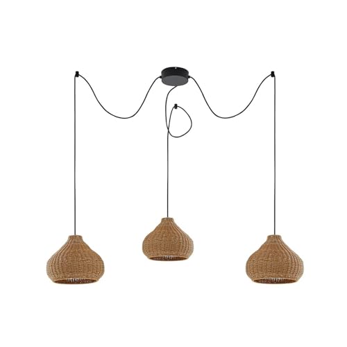 Luminaire extérieur Taniola à intensité variable suspension 3 lampes E27