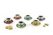 Excelsa Mandala Tropical Juego de 6 tazas de café con platillo, 90...