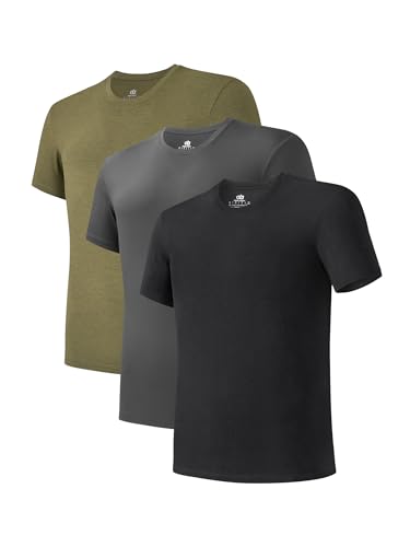T-shirt col en V anti-humidité DAVID ARCHY en rayonne de bambou respirante