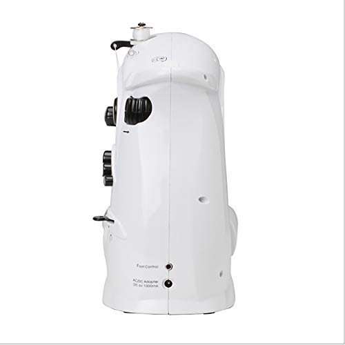 Machine à coudre électronique multifonction compacte avec double fil pour couture débutant