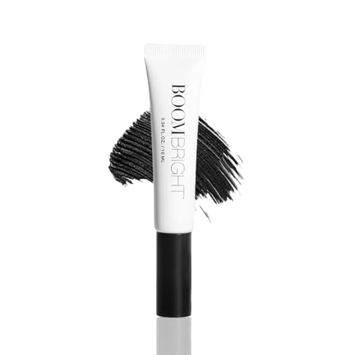 BOOM! Bright Pro Age Mascara - BOOM! by Cindy Joseph Lengthening & Strengthening Hypoallergenic Mascara for Older Mature Women w/Sensitive Eyes (Black)