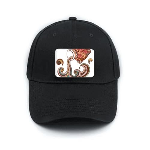Casquette de baseball noire avec constellation du zodiaque brodée et boucle réglable