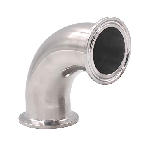 Dernord 1-1/2" Tube Od Elbow 90 Degree Sanitary Pipe Fitting Ss304 Tri Clamp 1.5 Inch #TOP12