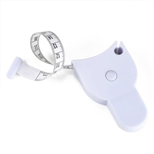 Trena Fita Métrica Corporal Com Botão Trava Mais Fita Métrica 1,5m Plástico e Destrava e Slot Para F