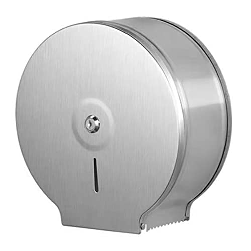 Kommerzieller Jumbo -Toilettenpapierspender, Spender mit Regalwandhalter Edelstahlhalterung, Verriegelungsspender für Badezimmer -Toiletten Heimatbad