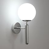 Photo Gallery goeco applique da parete interno, e27 lampada da parete moderna con paralume in vetro sfera Ø 15 cm, max. 60w, illuminazione ambiente camera da letto per soggiorno, corridoio, lampadine non incluse Photo Gallery goeco applique da parete interno, e27 lampada da parete moderna con paralume in vetro sfera Ø 15 cm, max. 60w, illuminazione ambiente camera da letto per soggiorno, corridoio, lampadine non incluse