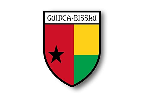 Akachafactory Autocollant Sticker Voiture Moto Blason Ville Drapeau guinee Bissau