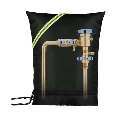Backflow Preventer Insulation Cover, Irrigation Backflow Valve, Insulated Pouch for Winter Pipe Freeze Protection,Waterproof Sprinkler Valve System Cover for Snow, Sun Exposure Cover