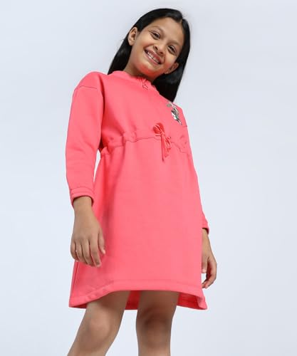 Image of Puma Girl's Cotton Classic Knee-Length Dress