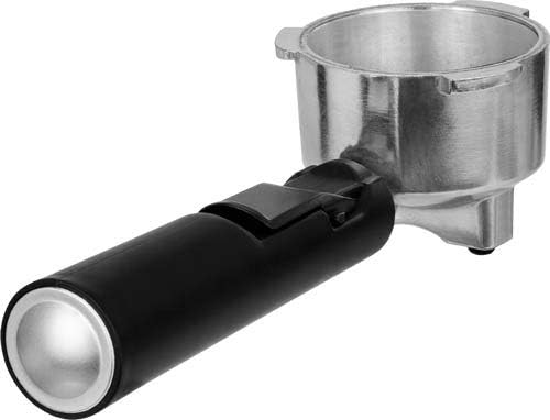 MPM MKW-06M Macchina per caffè Espresso e Cappuccino da 20 Bar, Ugello per Il Latte, Scaldatazze, Serbatoio dellAcqua Rimovibile da 1,7 Litri, Sistema THERMOBLOCK 850W, Nero/Acciaio Inox