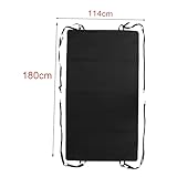 Campervans essentials Rear Barn Door van tailgate Awning Cover Rear Barn Door Canopy Cover Weather Protection Large Size 420D Oxford Waterproof Sun Shade Cover compatible with a variety of cars Black - Image 2