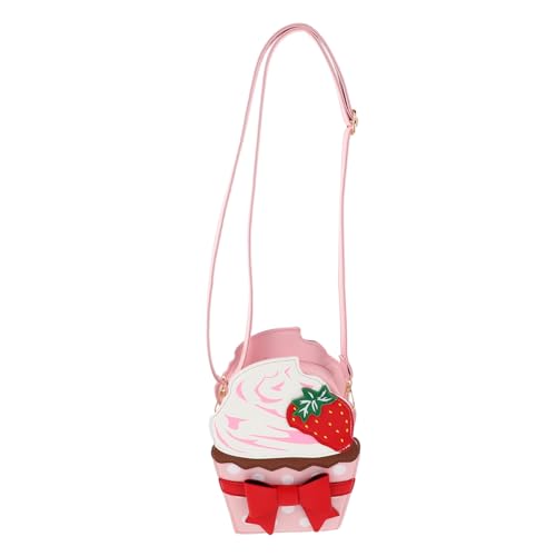 Sac fraise mignon avec nœud pour sorties quotidiennes
