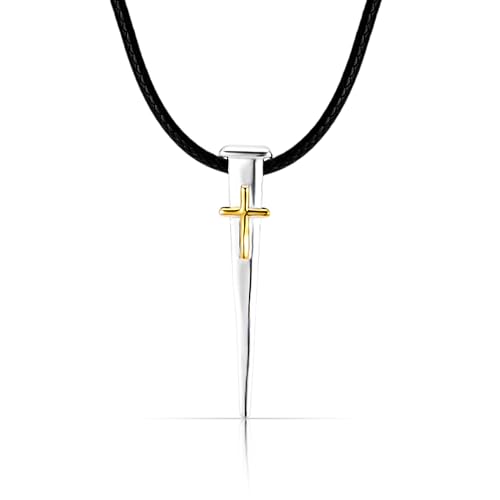 SATI JEWELRY Cross Necklace for Men – Sterling Silver 925