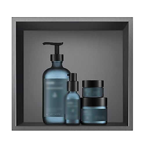 Niche de douche étanche et étagères de rangement murales en acier inoxydable