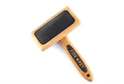 Eco - Friendly Bamboo Pet Brush For Dog, Cat Grooming