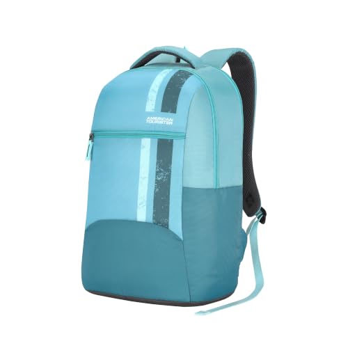 Zuvo Daypack | 25L High School & Everyday Backpack | 2.5 Compartments | Lightweight & Stylish Bag for Men & Women | Teal | 1 Year Global Warranty