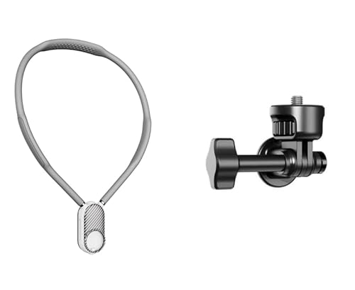 Neck Mount with Air Cushion for GoPro Hero 13/12/11/10/9, for Insta 360 X5/X4/Ace Pro 2, for DJI Nano Osmo 360/Action 6/5 Pro/4/3 Cameras Quick Release One-Click Button for Hands-Free POV Vlogging