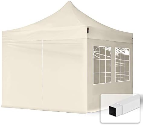 TOOLPORT 3x3m Gazebo Plegable - 4 Paneles Laterales 700N Gazebo P...