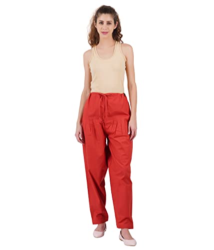 Image of Happy Bunny Salwar Pant for Women, Fine Cotton Ethnic Trousers with Drawstring Waist, Comfortable Daily, Office & Casual Wear Bottoms