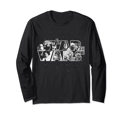 T-shirt Star Wars homme et femme manches longues en coton imprimé pop culture