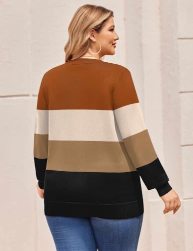 IN'VOLAND Women Plus Size Sweaters Fall Long Sleeve Pullover Sweater Tops — view 5