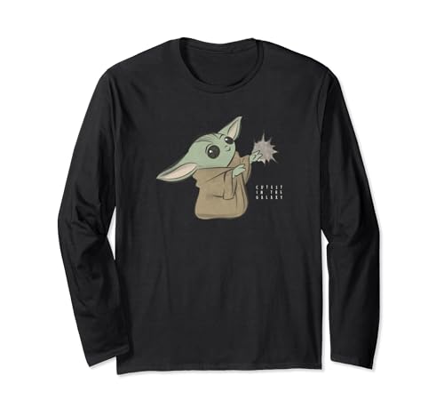 T-shirt Star Wars Mandalorian Grogu en coton premium à manches longues