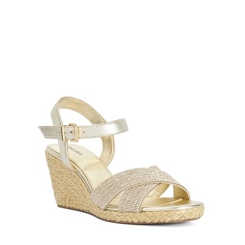 Image of Dune London Ladies KYRO Raffia Wedge Sandals Size UK 3 Wedges