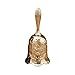 Heysland Multifunctional Wedding Bells Hand Bell Call Bell Musical Instrument for Home School Church Restaurants(HL02G)