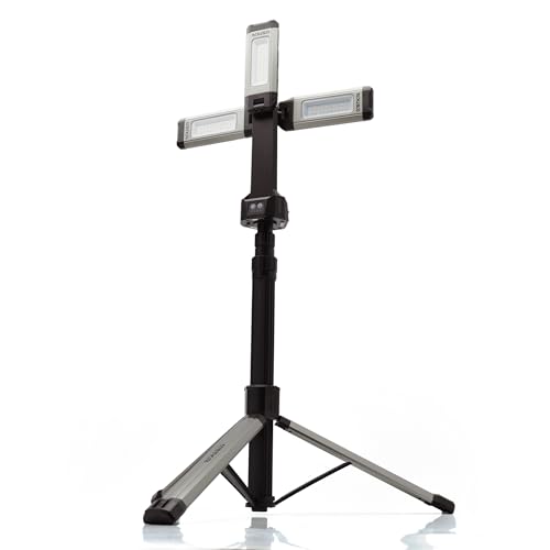 STKR Concepts Tri-Mobile with Tripod - 2000 Lumen Area Work Light, Black,12681