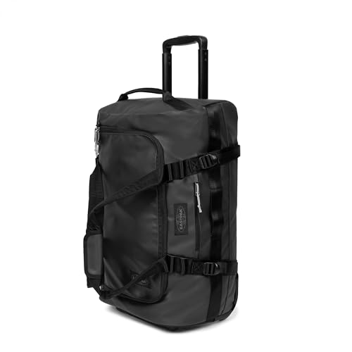 Image of Eastpak Duffel Pack Wheel S - 38L Wheeled Duffel with Telescopic Handle, Convertible Backpack Straps, Weatherproof Finish & Gear Loops
