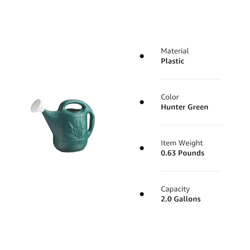Image of Root & Vessel 30301 Watering Can, 2-Gallon, Hunter Green