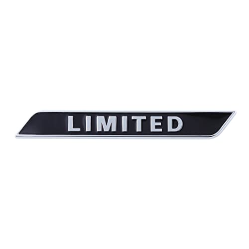 Image of Limited Emblem 3D nameplate Logo Right /Left /Tailgate Fender Badge Compatible with Car Truck (Black)