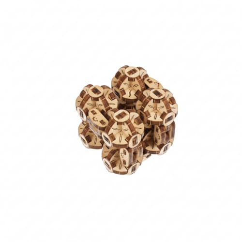 UGEARS Flexi-Cubus 2.0 Mini-Model, Octasphere Puzzle, Brainteaser, 3D Mechanical Model, Wooden Puzzle - Ideal Gift for Adults and Teens by UGEARS - Used condition - US$8.77