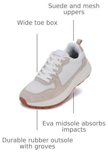 Image of BRONAX Women Wide Toe Box Athletic Casual Shoes Classic Design Sneakers S75