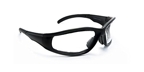 Bifocal Padded Sunglasses Motorcycle Riding Lens with Magnifier Inserts Magnifier Sun Glasses (Strength +2.50)