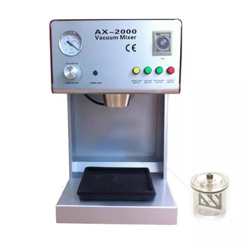 AX-2000B Dental Vacuum Mixer Lab Equipment Plaster Mixing Machine 150W 750ml