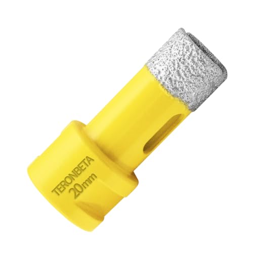 Teronbeta Broca de Diamante 20mm, M14 Vacío Soldadura de Diamante Sierra de Corona para Porcelánico Cerámica Mármol Granito Piedra Cuarzo