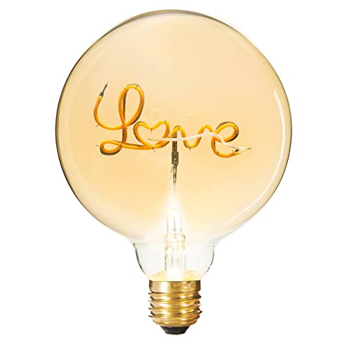 Atmosphera - Ampoule LED mot Love ambrée E27
