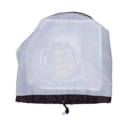 Image of Swayam 20 Litre Bottle Cover for Home & Office | Bottle Protector | Lace Closure at Bottom | Machine Washable | Environment Friendly | Digitally Printed | 44cm x 42cm x 32cm - Black