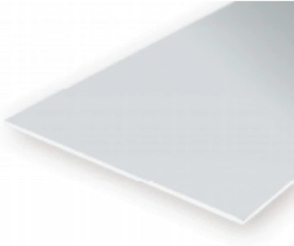 Evergreen 9007 Clear Polystyrene Sheet 150 x 300 x 0.38 mm Pack of 2
