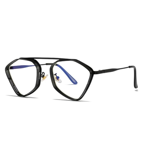 Lunettes de luxe Steampunk avec monture métallique pour homme chic