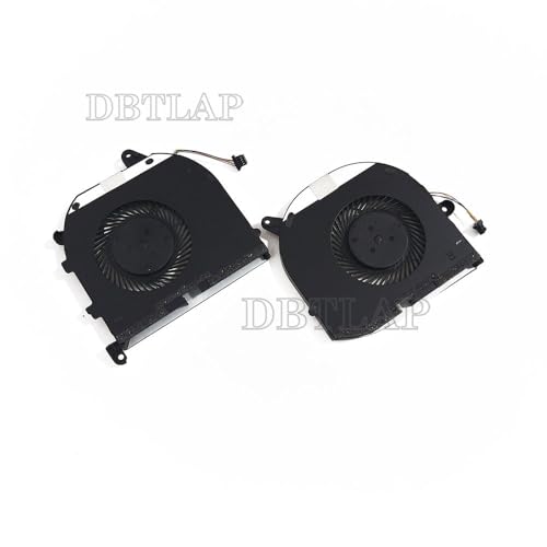 DBTLAP CPU + GPU Cooling Fan Compatible for Dell XPS 15 9570 7590 XPS 15-9570 Precision 5540 Series Laptop DFS501105PR0T FKCH 008YY9 0TK9J1 0V9H8N 0F01PX 5V 0.5A Latop Fan - Image 4
